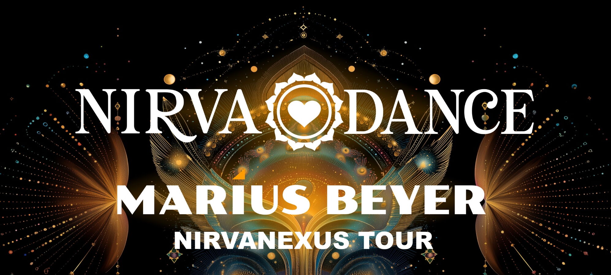 Bild mit sphärischem Hintergrund, im Vordergrund Tourname, Tourdatum und Veranstaltungsort