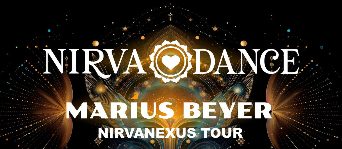 Bild mit sphärischem Hintergrund, im Vordergrund Tourname, Tourdatum und Veranstaltungsort