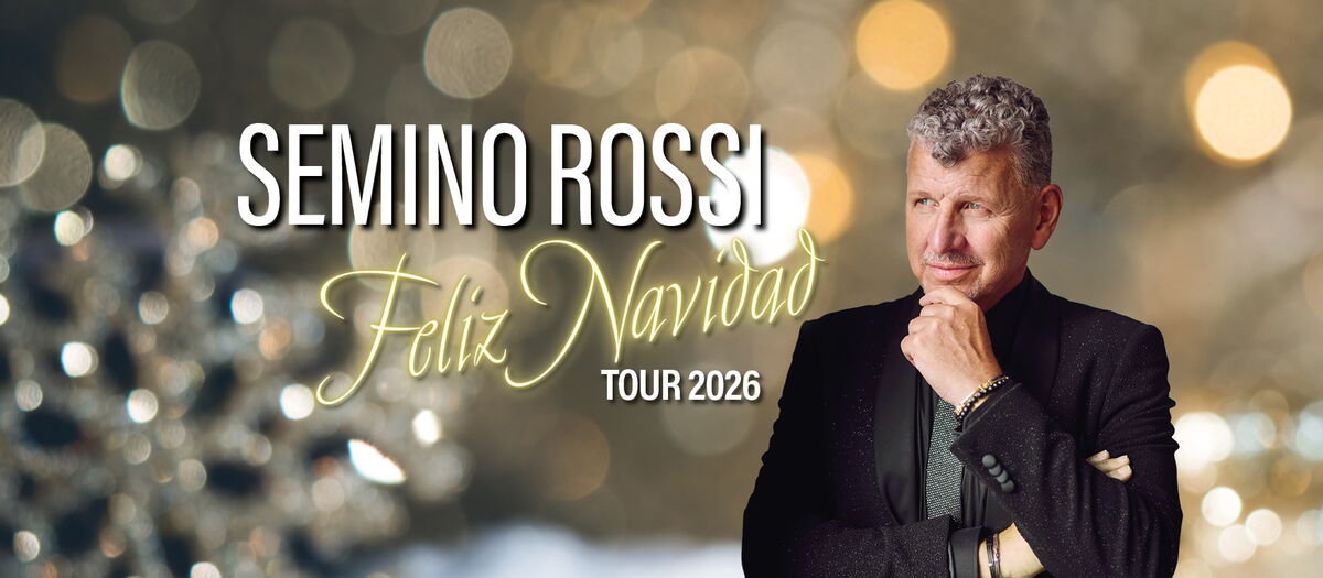 Semino Rossi vor weihnachtlichem Hintergrund