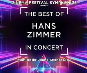 Der Veranstaltungstitel vor schwarzem Hintergrund mit bunten Strahlen.