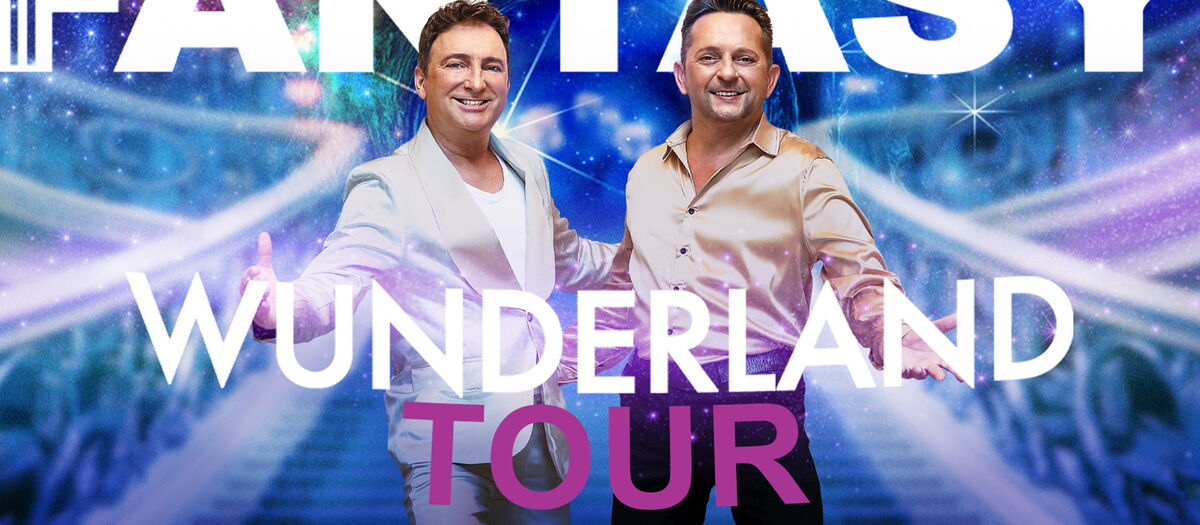Freddy und Martin von Fantasy vor einem Sternenhimmel