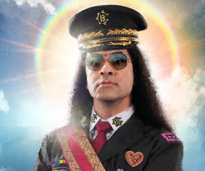 Portrait Bülent Ceylan in Uniform als Kunstwerk